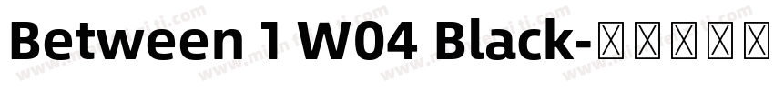 Between 1 W04 Black字体转换